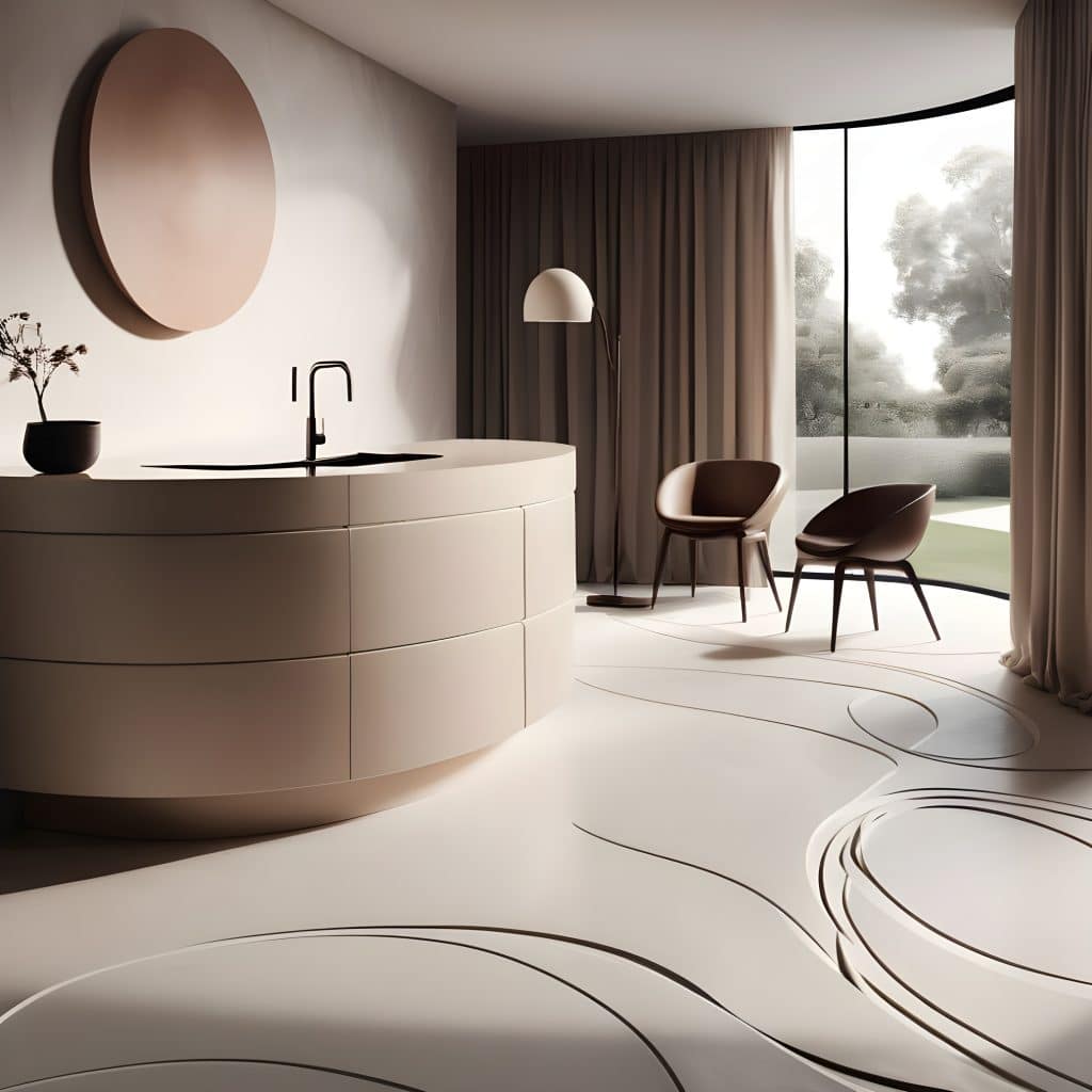 sala de estar moderna y elegante con suaves tonos pastel x