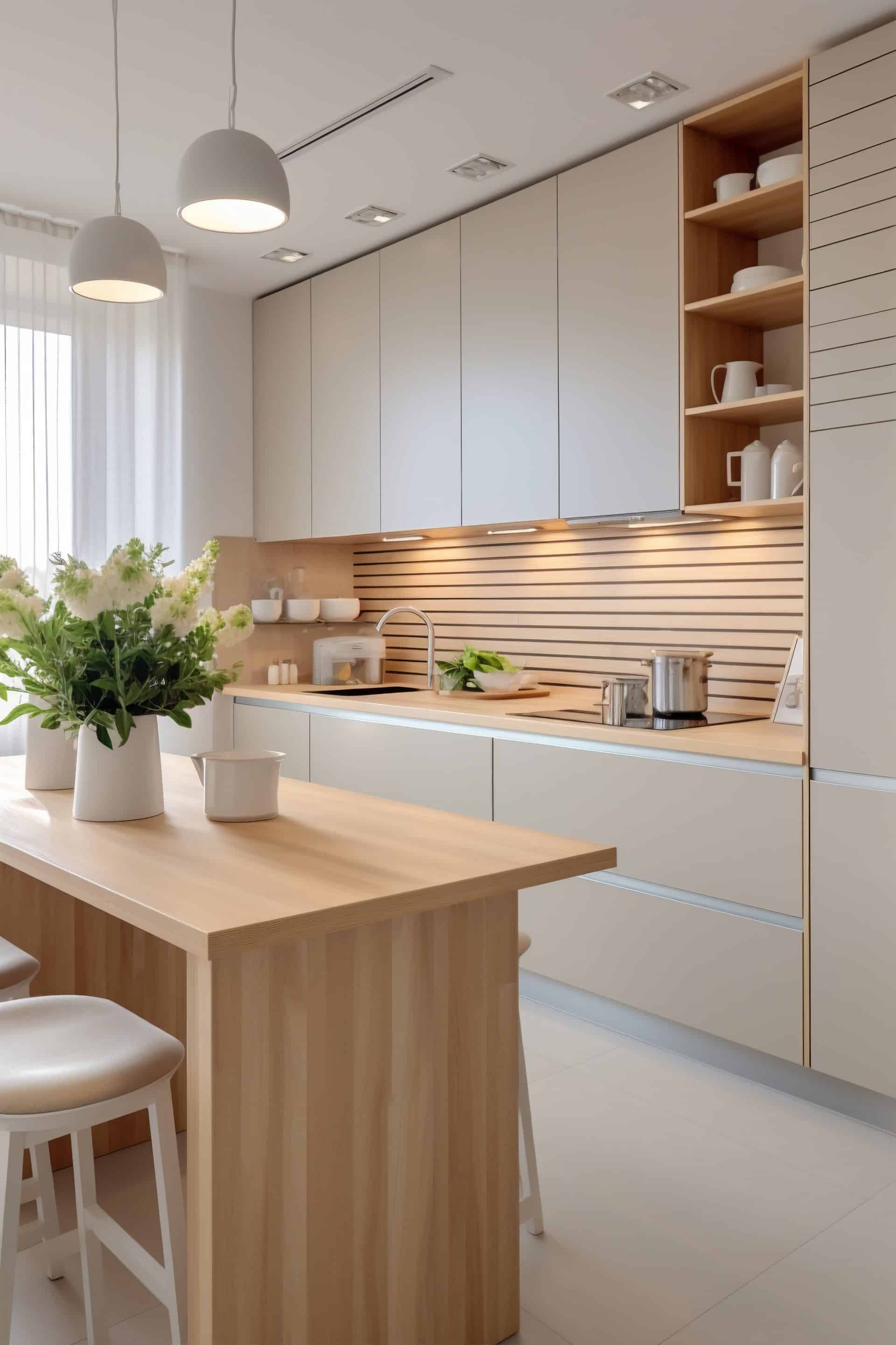 cocina moderna con decoracion interior y mobiliario contemporaneos x